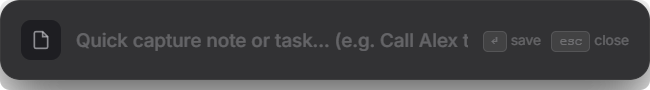 Spotlight Quick Add Bar